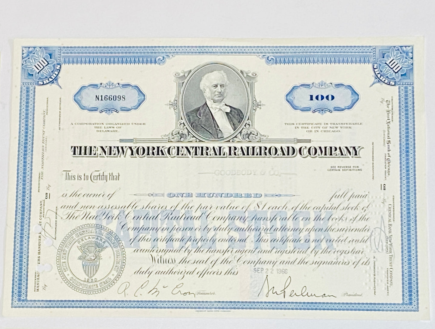 Set of 4 Gift Pack- Monopoly Railroad Authentic Stock Certificates + 4 Postcards