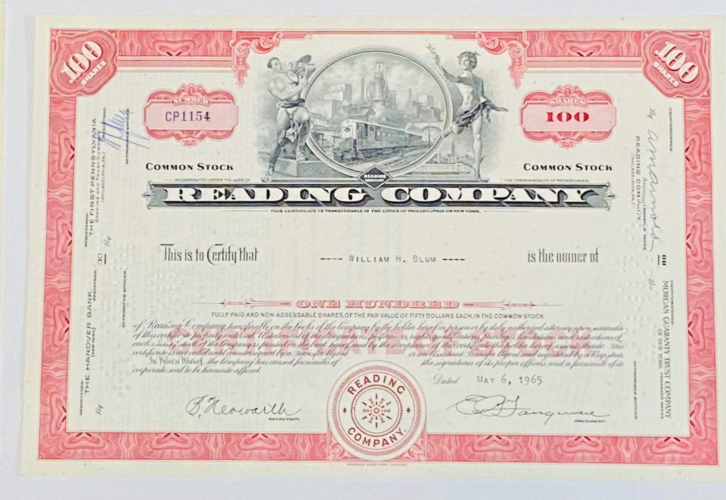 Set of 4 Gift Pack- Monopoly Railroad Authentic Stock Certificates + 4 Postcards