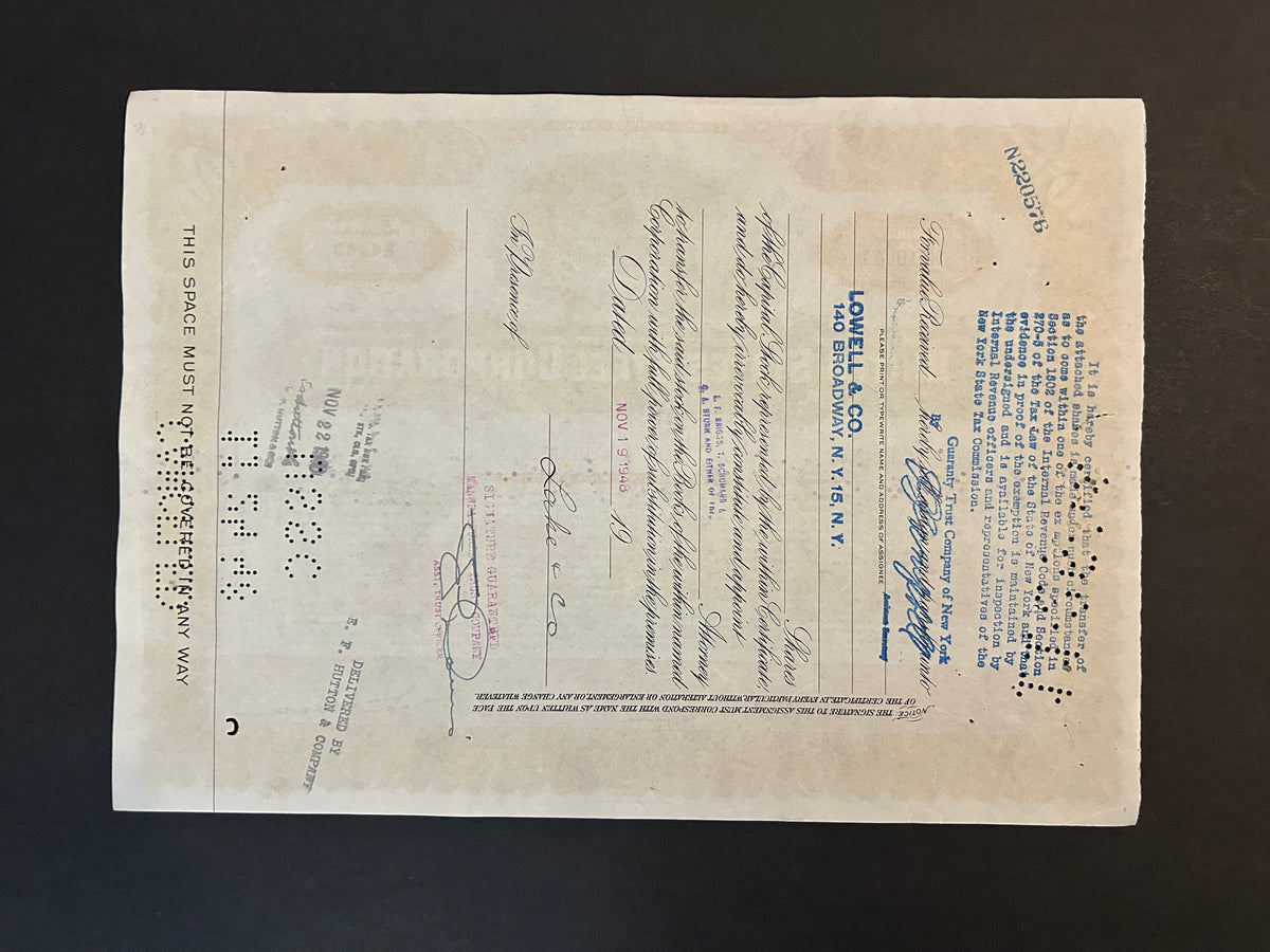 UNITED STATES STEEL (U S STEEL) CORPORATION, Authentic Certificate, Year 1940'S, Iconic Company, United States History, Nice collectors item