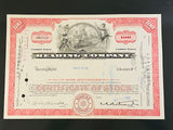 READING COMPANY-Railroad Stock Certificate-100 Shares-1969-Authentic