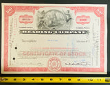 READING COMPANY-Railroad Stock Certificate-100 Shares-1969-Authentic