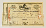 LITTLE MIAMI RAILROAD COMPANY Authentic Stock Certificate, Year 1933