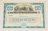 GULF, MOBILE AND OHIO RAILROAD COMPANY Authentic Stock Certificate, Year 1943