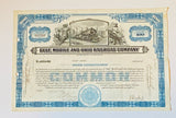 GULF, MOBILE AND OHIO RAILROAD COMPANY Authentic Stock Certificate, Year 1943