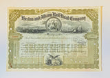 BOSTON AND ALBANY RAILROAD COMPANY Authentic Stock Certificate, Year 1945