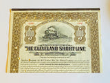 CLEVELAND SHORT LINE Gold Bond, Year 1911