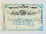 DELAWARE, LACKAWANNA & WESTERN RAILROAD COMPANY, Authentic Stock Certificate, Year 1950