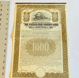 CLEVELAND SHORT LINE Gold Bond, Year 1911